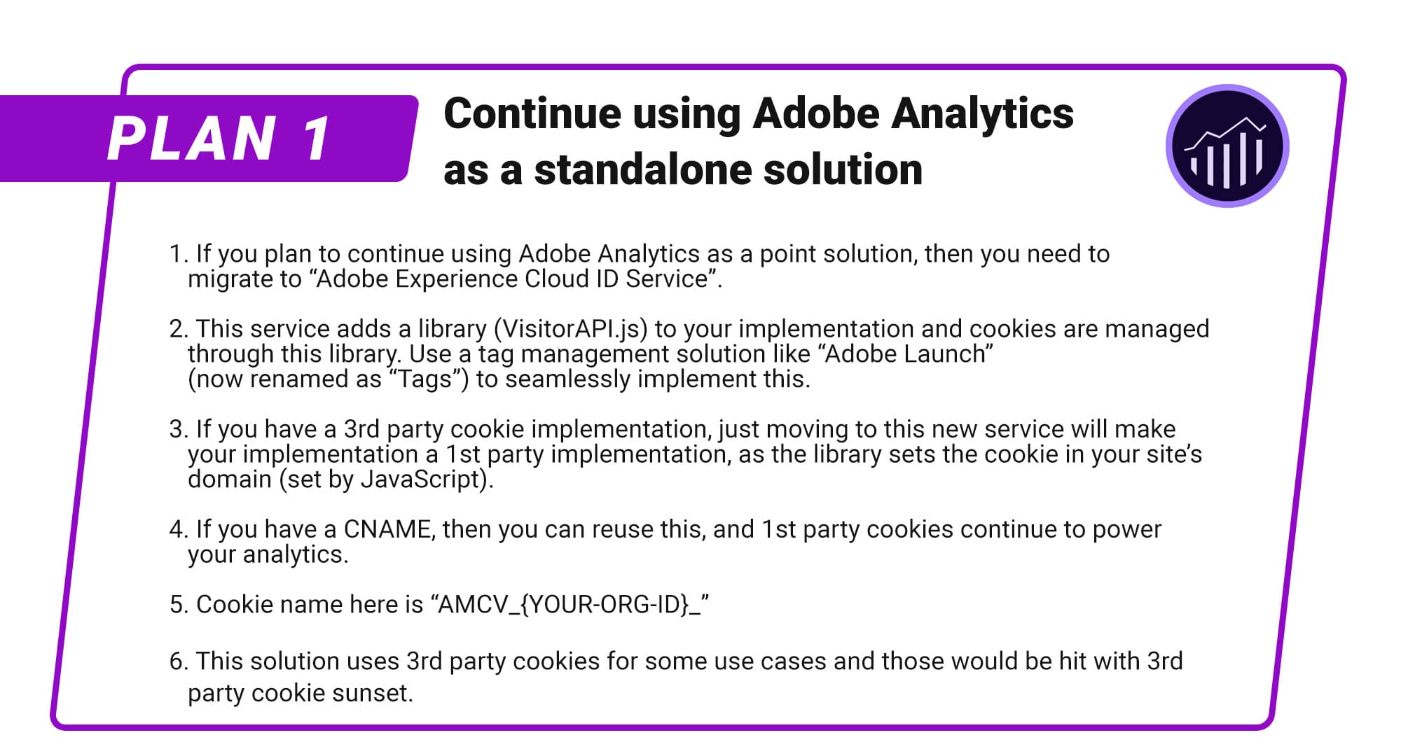 Continue using Adobe Analytics as a standalone solution