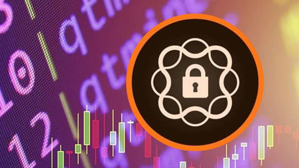 Adobe Experience Manager crypto support concept with lock icon over digital code, representing data encryption and decryption in AEM.